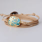 Handmade Turquoise Stone and Cord Bracelet