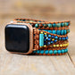Handmade Natural Turquoise and Jasper Apple Watch Strap
