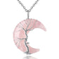 Moon Of Life Necklace - Rose Quartz