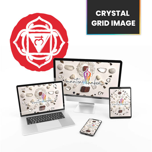 Crystal Grid Image for the Root Chakra