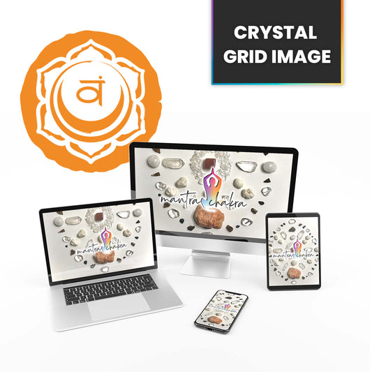 Crystal Grid Image for the Sacral Chakra